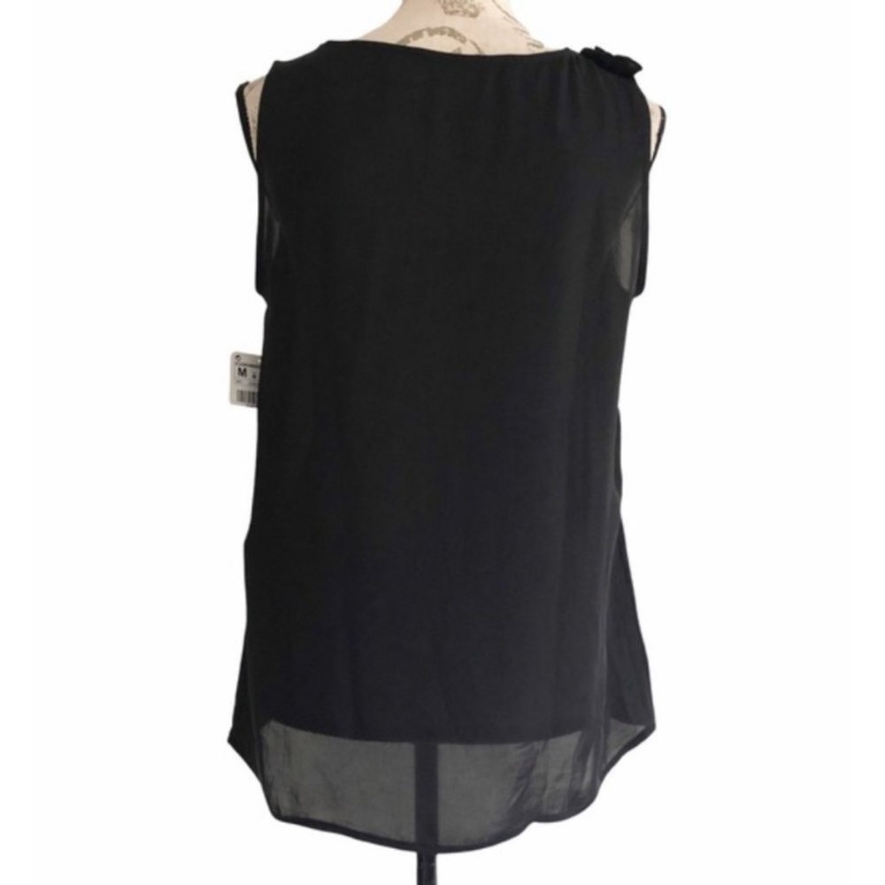 Zara Basic sheer black sleeveless blouse 🤙 - Picture 4 of 8
